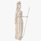 Fototapeta Mapy - Standing Athena with Spear Left view