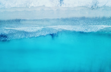 Wall Mural - wave on the beach as a background. beautiful natural background at the summer time