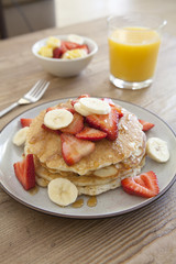 Strawberry Banana Pancakes