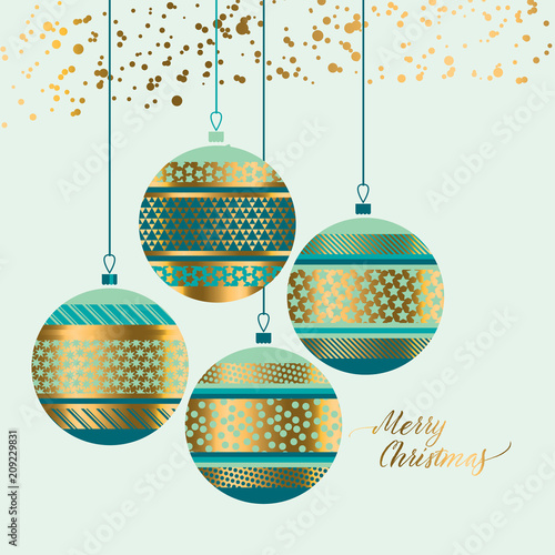 Xmas pattern baubles design element