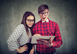 © Feodora - Excited couple watching new tablet