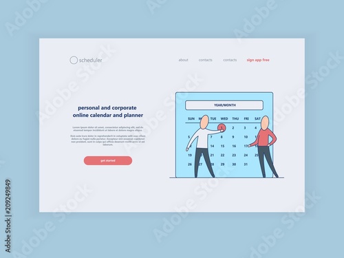time and terms of assignment concept at web page template calendar web page template