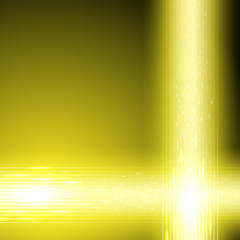 Wall Mural - Abstract yellow background with stream of binary code. EPS10 vector.