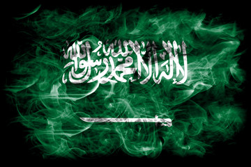 Wall Mural - Saudi Arabia smoke flag