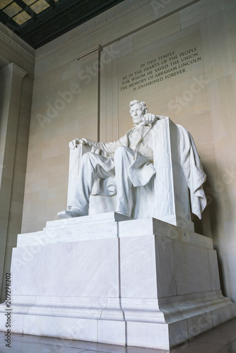 Fotografia Lincoln Memorial in the National Mall, Washington DC.