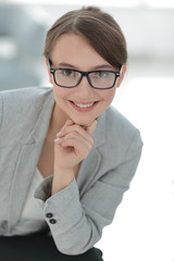 Sticker - close up.portrait of Executive business woman