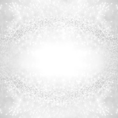 Wall Mural - abstract of bright and sparkling bokeh background. silver and diamond dust bokeh blurred lighting fr