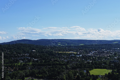 Fotomural View from hill suburbs of London, United Kingdom
