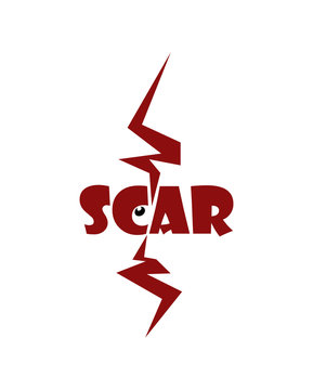 Scar icon.Vector illustration for web.