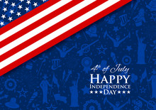 Fourth Of July Background For Happy Independence Day Of America