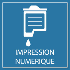 Canvas Print - Logo impression numérique.