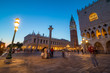 Venice. Image of St. Mark's square in Venice during sunrise.