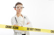 © Stocked House Studio - forensic doctor on crime scene