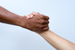 © Worawut - Helping hands, Rescue gesture. clipping path.