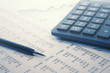 Financial accounting calculator on balance sheets