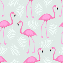 Plakat flamingo miłość natura