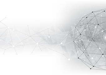 background abstract polygon data technology communication vector design illustration