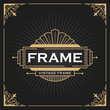 © Raftel - Vintage line frame design for labels
