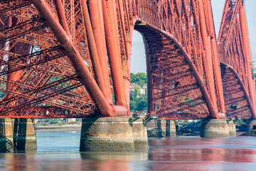 Wall Mural - Forth Bridge, railway bridge over Firth of Forth near Queensferry in Scotland