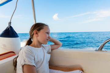 Little girl on boat