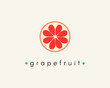 Flat grapefruit icon
