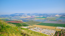 Wide View Of Beit Shean Valley, Israel, At Spring Season