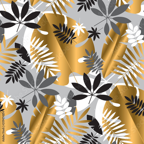 Geometric luxury jungle fol...