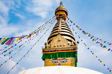Boudhanath Stupa In Kathmandu Valley, Nepal
