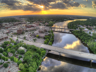 Sticker - St. Cloud is a City in Central Minnesota on the Mississippi River with a University