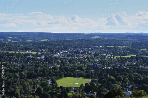 Fotografia, Obraz View from hill suburbs of London, United Kingdom
