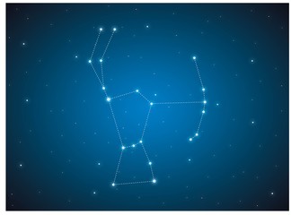 constellation orion in deep space