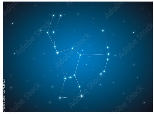 Cuadros en Lienzo Constellation Orion in deep space