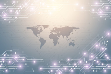abstract technology background with circuit board texture. graphic design electronic motherboard. co