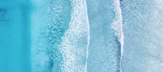 Wall Mural - wave on the beach as a background. beautiful natural background at the summer time
