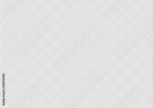 White 3D Grid Texture - Modern Diagonal Pattern on Gray Background, Vector Il...
