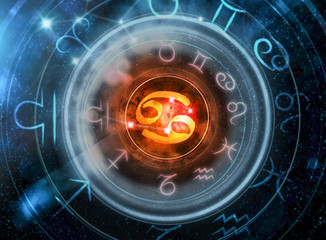 Wall Mural - cancer astrology sign