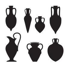 Set Or Different Shape Amphoras
