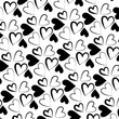 'Love hearts' romantic background. Lovely illustration. Wrapping paper pattern. Good for scrap booking, posters, textiles, gifts, social media.