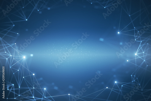 Blue polygonal background