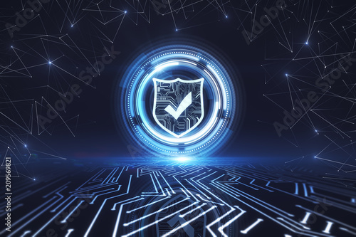 Cuadros en Lienzo Cyberspace and encryption concept