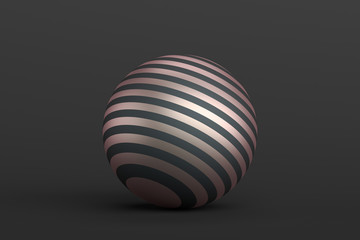 Wall Mural - abstract 3d rendering of geometric shape. minimalistic composition. modern background design with sp