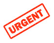 urgent red rubber stamp on white background. urgent sign.  text urgent stamp.