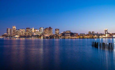 Wall Mural - View of Boston downtown, USA