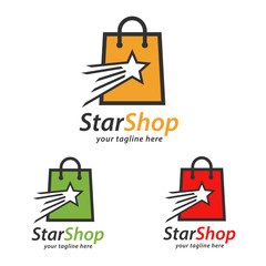 Wall Mural - Shopping Logo Design Template Vector