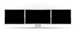 © romvo - computer with three monitors template