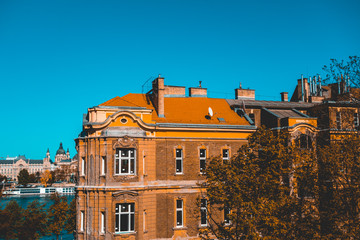 Poster - corner building at budapest