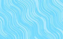 Light Blue Pattern With Wavy Lines. Modern Minimalist Design. Vector Illustration