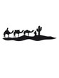 karawane händler reise kaktus kamel silhouette umriss schwarz dromedar höcker wüste zoo