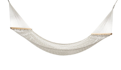 comfortable hammock on white background