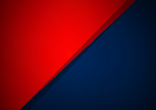 Abstract Red And Blue Overlap Vector Background